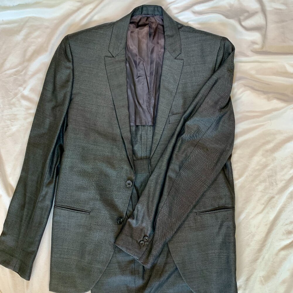 Vintage Sharkskin Suit 36R